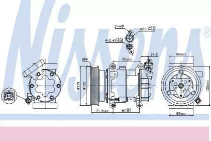 Компресор кондиционера Nissens 89332