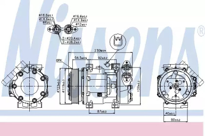Компресор кондиціонера Nissens 89336