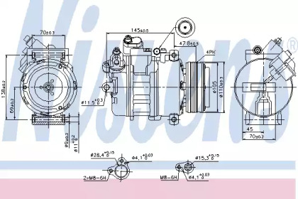 Компресор кондиционера Nissens 89341