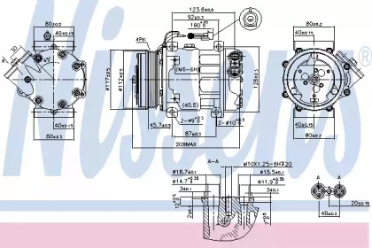 Компресор кондиционера Nissens 89347