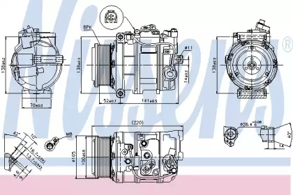 Компресор кондиционера Nissens 89412