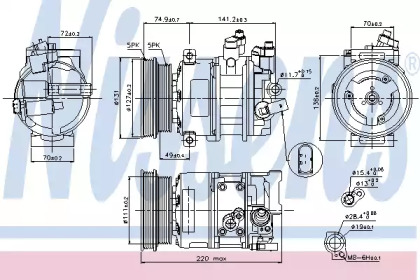 Компресор кондиціонера Nissens 89421
