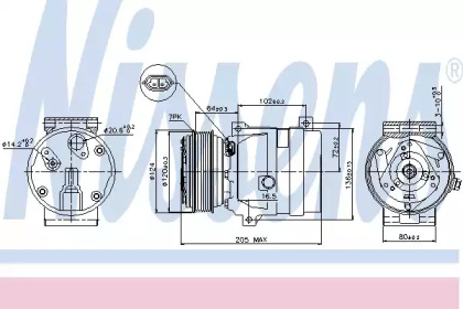 Компресор кондиціонера Nissens 89435
