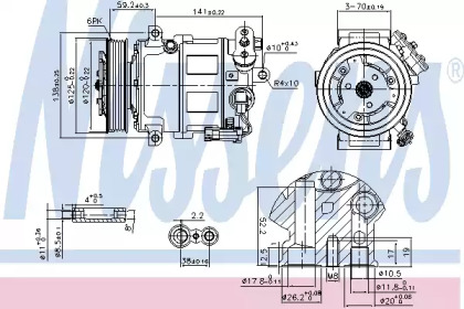Компресор кондиціонера Nissens 89497