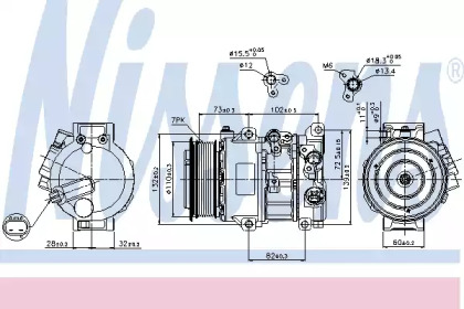Компресор кондиционера Nissens 89516