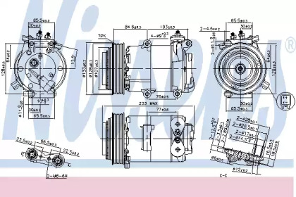 Компресор кондиционера Nissens 89569