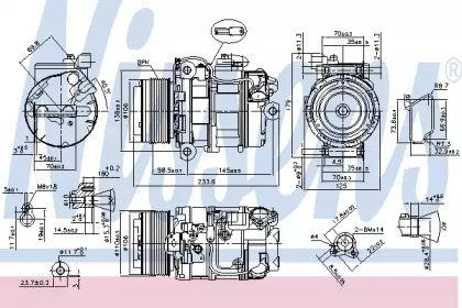 Компресор кондиціонера Nissens 89595