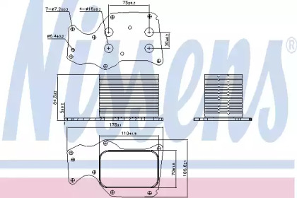 Радіатор охолодження оливи Nissens 90906