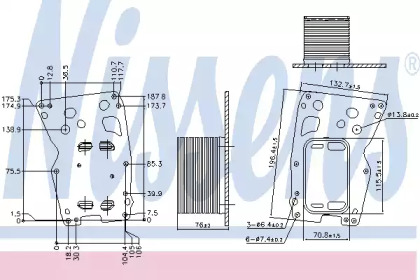 Радіатор охолодження оливи Nissens 90907