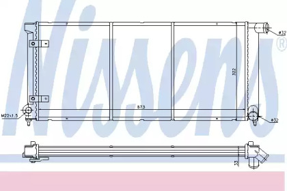 Радиатор системы охлаждения Nissens 65175