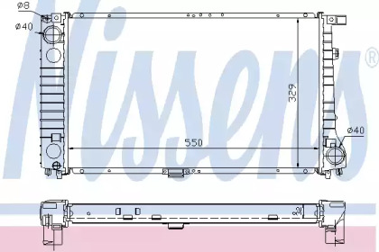 Радиатор системы охлаждения Nissens 60744A
