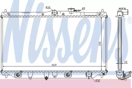 Радиатор системы охлаждения Nissens 622831