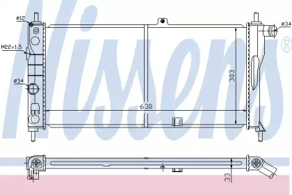 Радиатор Nissens 63274