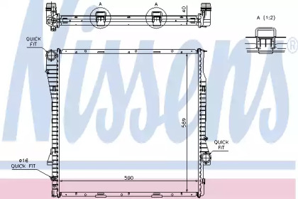 Радиатор Nissens 60787A
