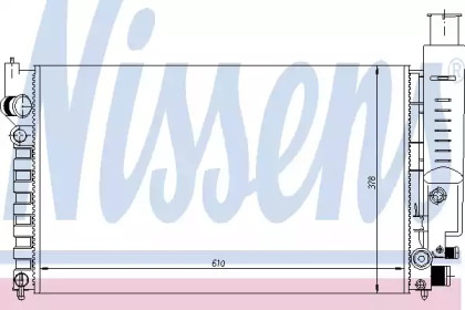 Радиатор системы охлаждения Nissens 63613