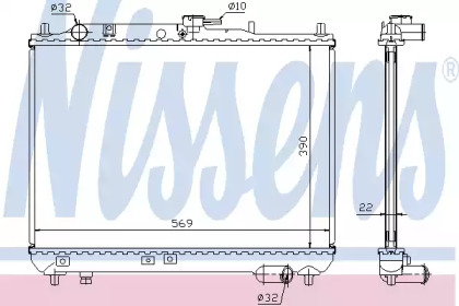 Радиатор системы охлаждения Nissens 62409A