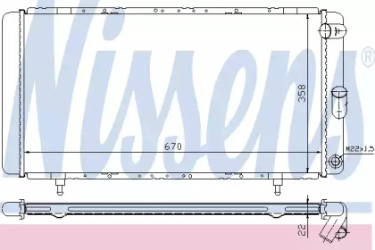 Радиатор системы охлаждения Nissens 63911A