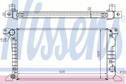 Радіатор системи охолодження Nissens 62369A
