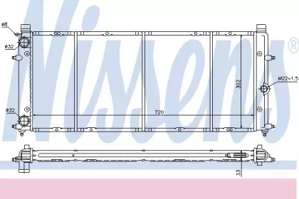 Радиатор системы охлаждения Nissens 65184