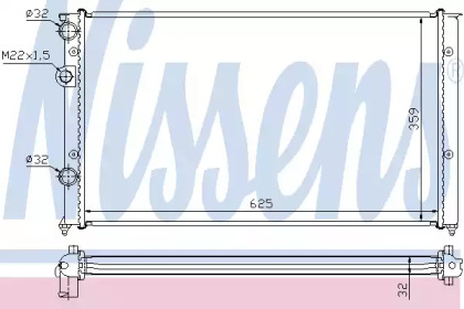 Радиатор системы охлаждения Nissens 652451