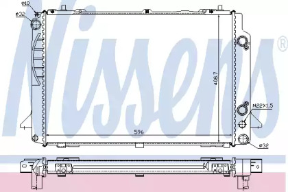 Радіатор системи охолодження Nissens 60467A