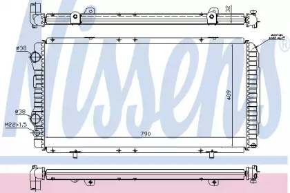 Радиатор системы охлаждения Nissens 61390