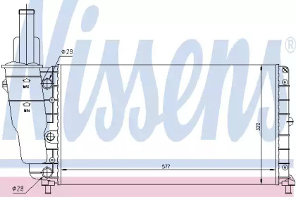 Радиатор системы охлаждения Nissens 61858