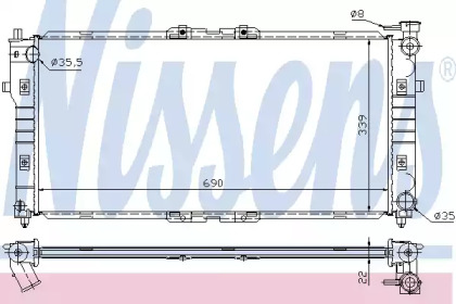 Радиатор системы охлаждения Nissens 62392A