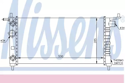 Радиатор системы охлаждения Nissens 63284