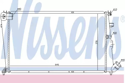 Радиатор системы охлаждения Nissens 61233