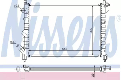 Радіатор Nissens 63832