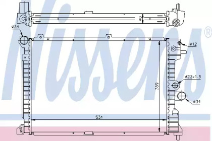 Радіатор системи охолодження Nissens 63289A