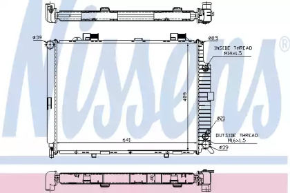 Радиатор системы охлаждения Nissens 62689A