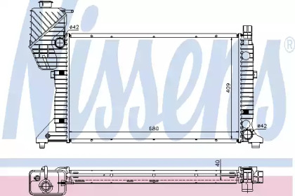 Радиатор системы охлаждения Nissens 62685A