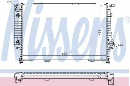 Радиатор системы охлаждения Nissens 60694A