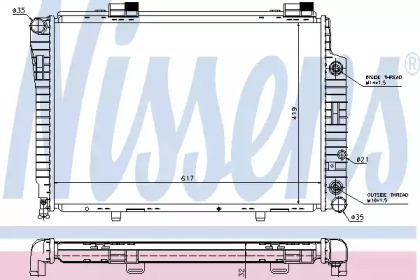 Радиатор системы охлаждения Nissens 62756A