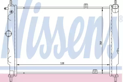 Радіатор системи охолодження Nissens 63059