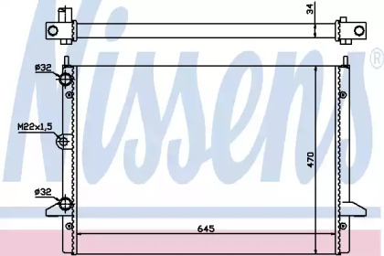 Радиатор системы охлаждения Nissens 63992