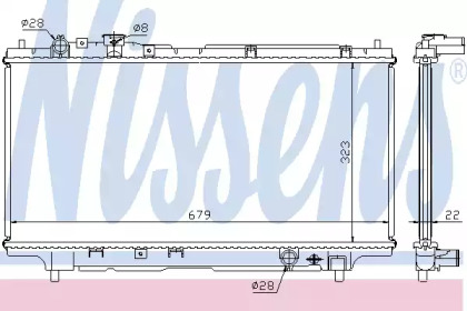 Радиатор системы охлаждения Nissens 62383A