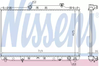 Радіатор системи охолодження Nissens 64769A