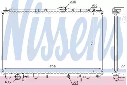 Радиатор системы охлаждения Nissens 65543A