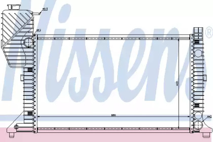 Радіатор системи охолодження Nissens 62664A