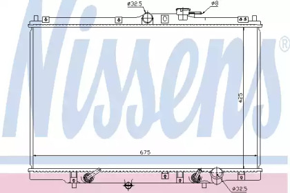 Радиатор системы охлаждения Nissens 63346