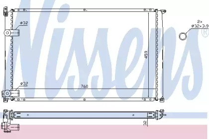 Радиатор системы охлаждения Nissens 63935A