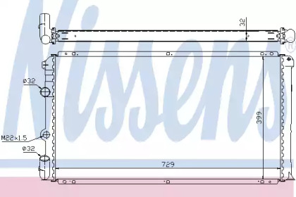 Радиатор системы охлаждения Nissens 63936A