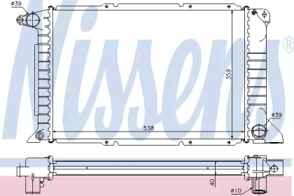 Радіатор системи охолодження Nissens 62080A