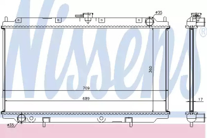 Радіатор системи охолодження Nissens 62927A