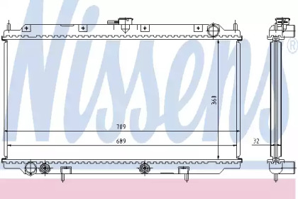 Радіатор системи охолодження Nissens 62924A