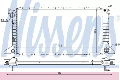 Радіатор системи охолодження Nissens 62057A