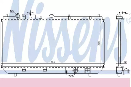 Радіатор системи охолодження Nissens 62403A